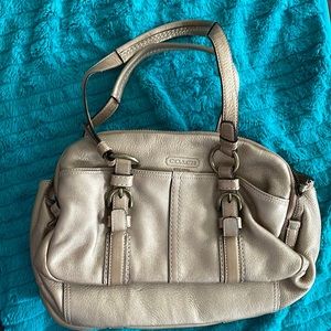 Coach gold satchel